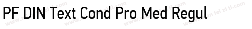 PF DIN Text Cond Pro Med Regular字体转换